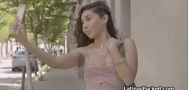  Sucked by selfie taking Latina from the street